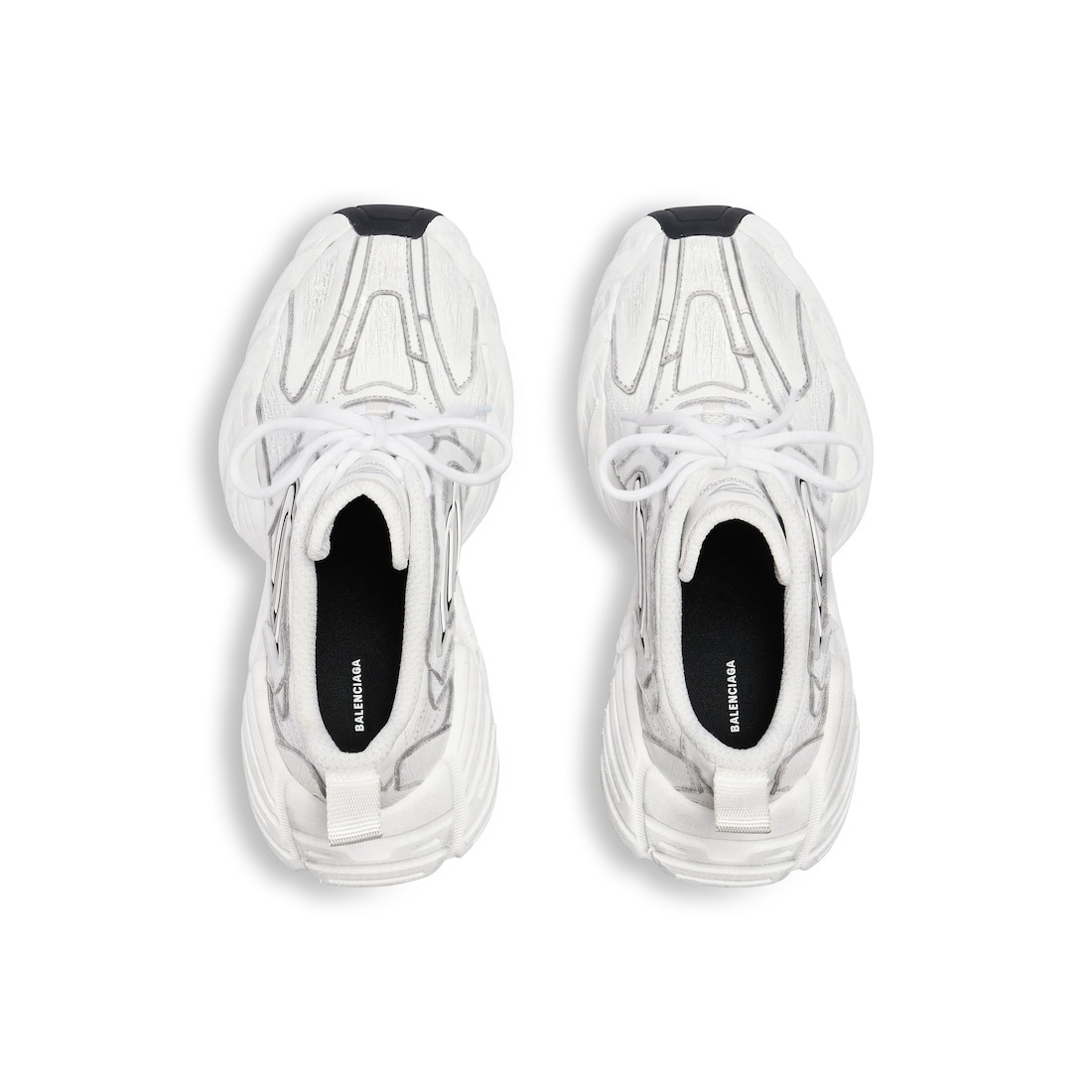 Women's Monday Heel Shoe in White/black/grey - 6
