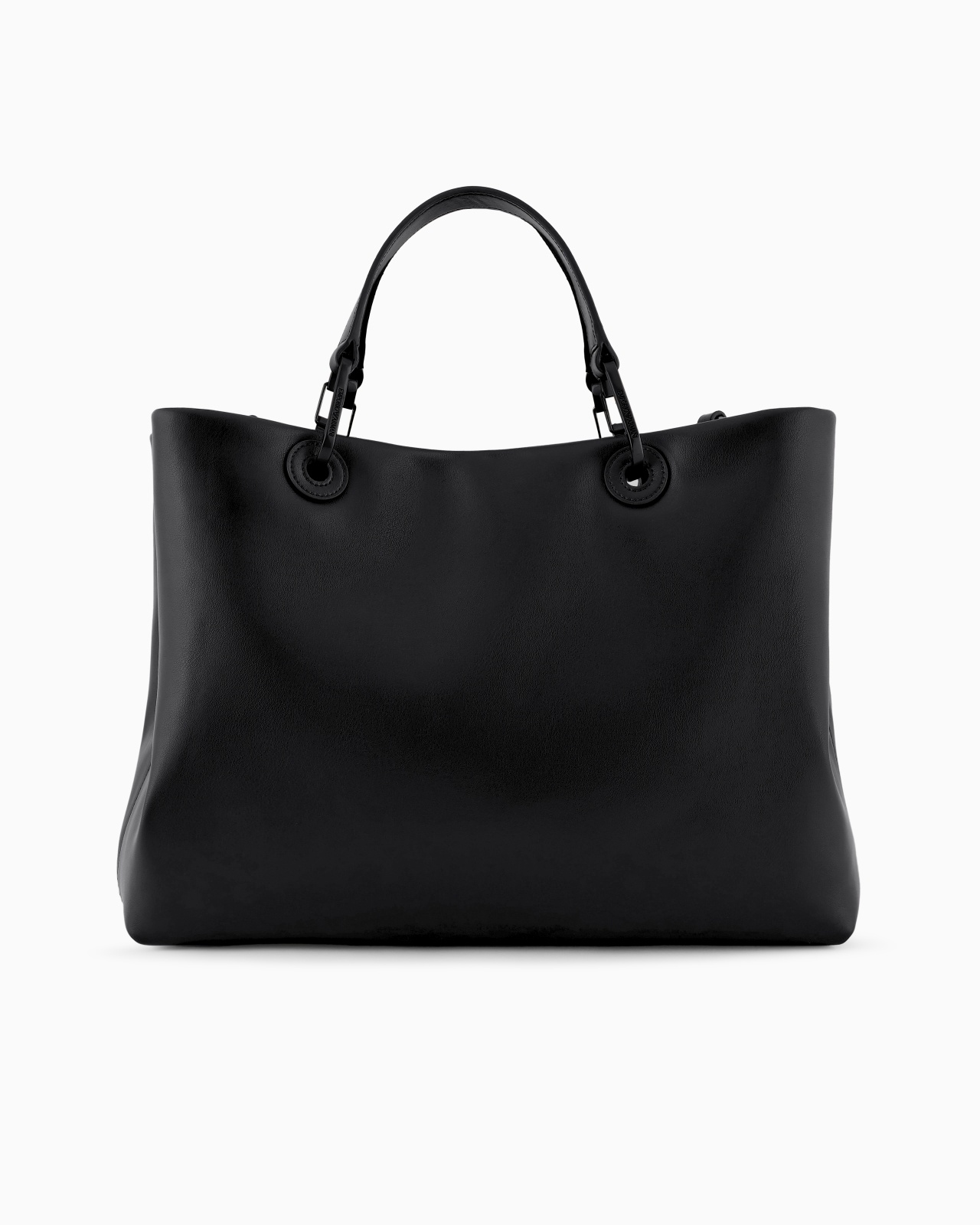 MYEA SHOPPER BAG IN INTERWOVEN LOGO LEATHER - 3