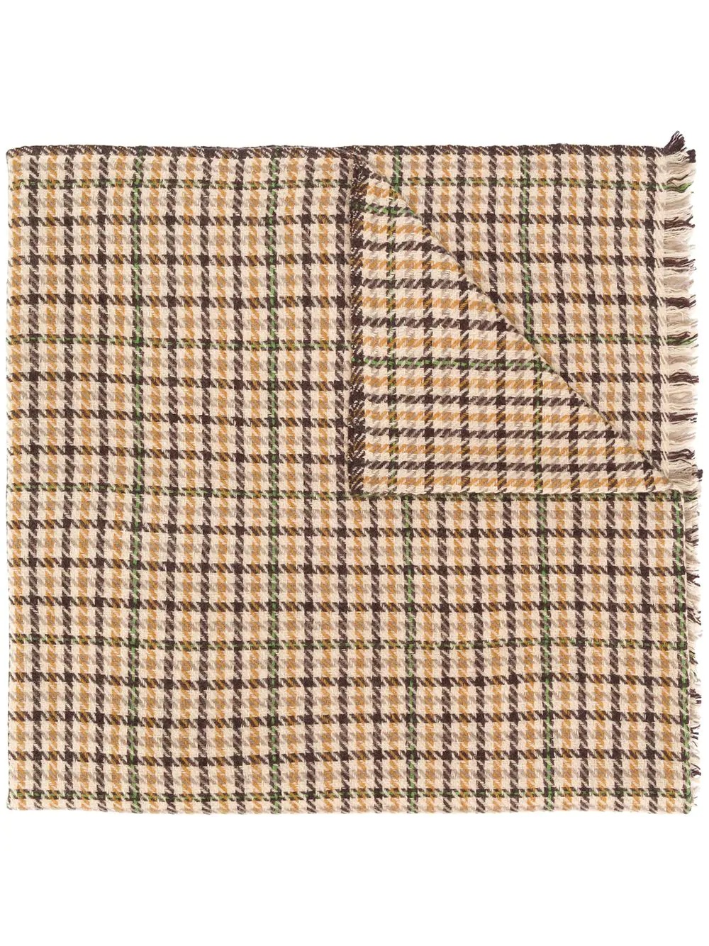 houndstooth check print scarf - 1