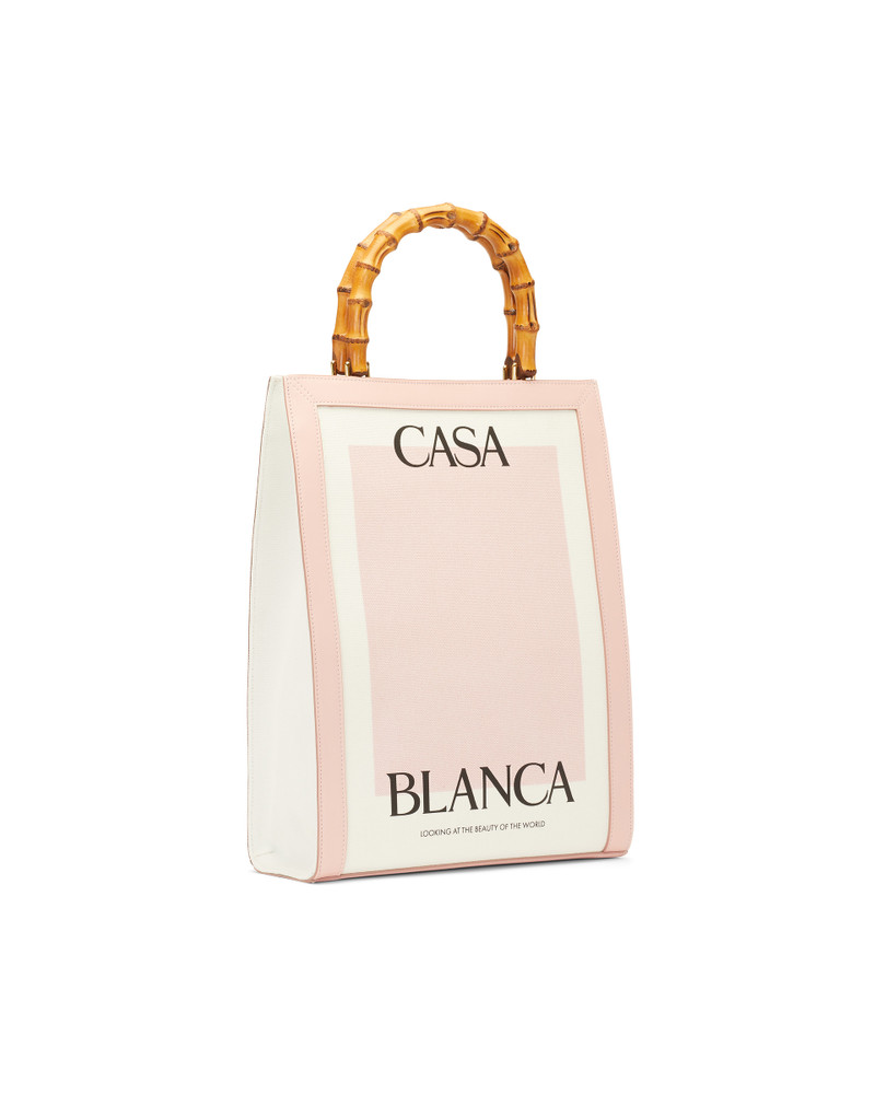 CASABLANCA Casa Canvas Tote Bag outlook