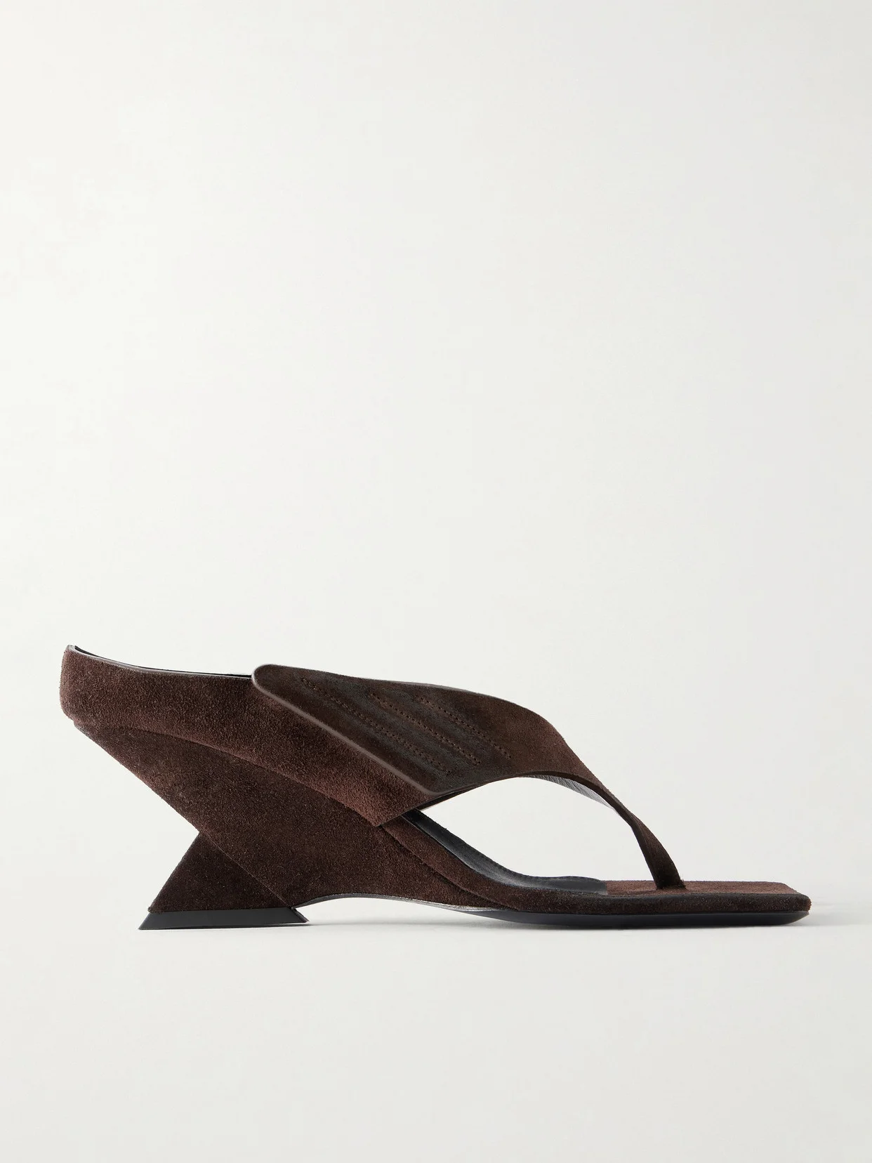 Cheope 65 Suede Wedge Thong Sandals - 1