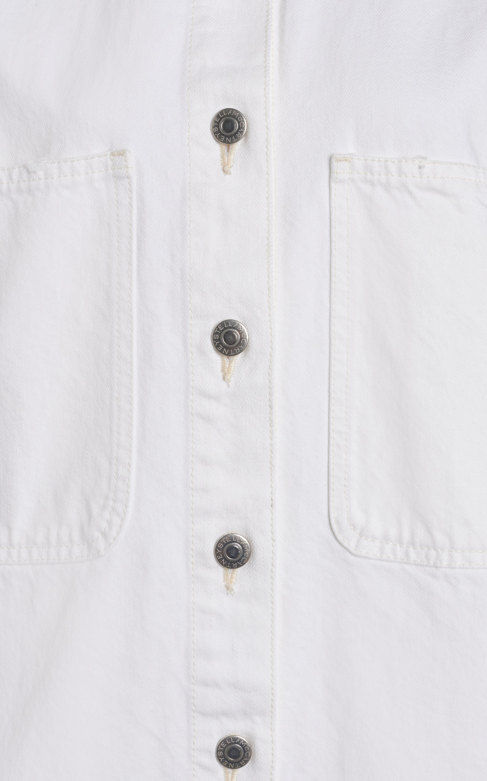 Distressed Denim Shirt white - 4