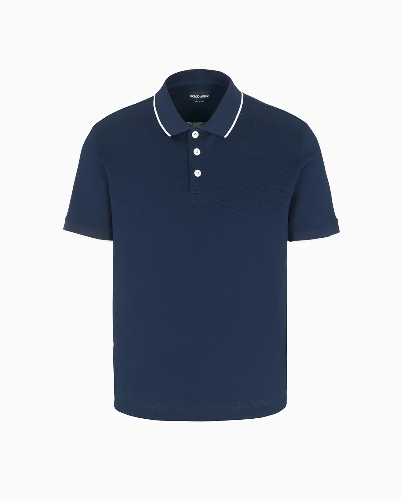 Piqué polo shirt in lisle cotton yarn - 1