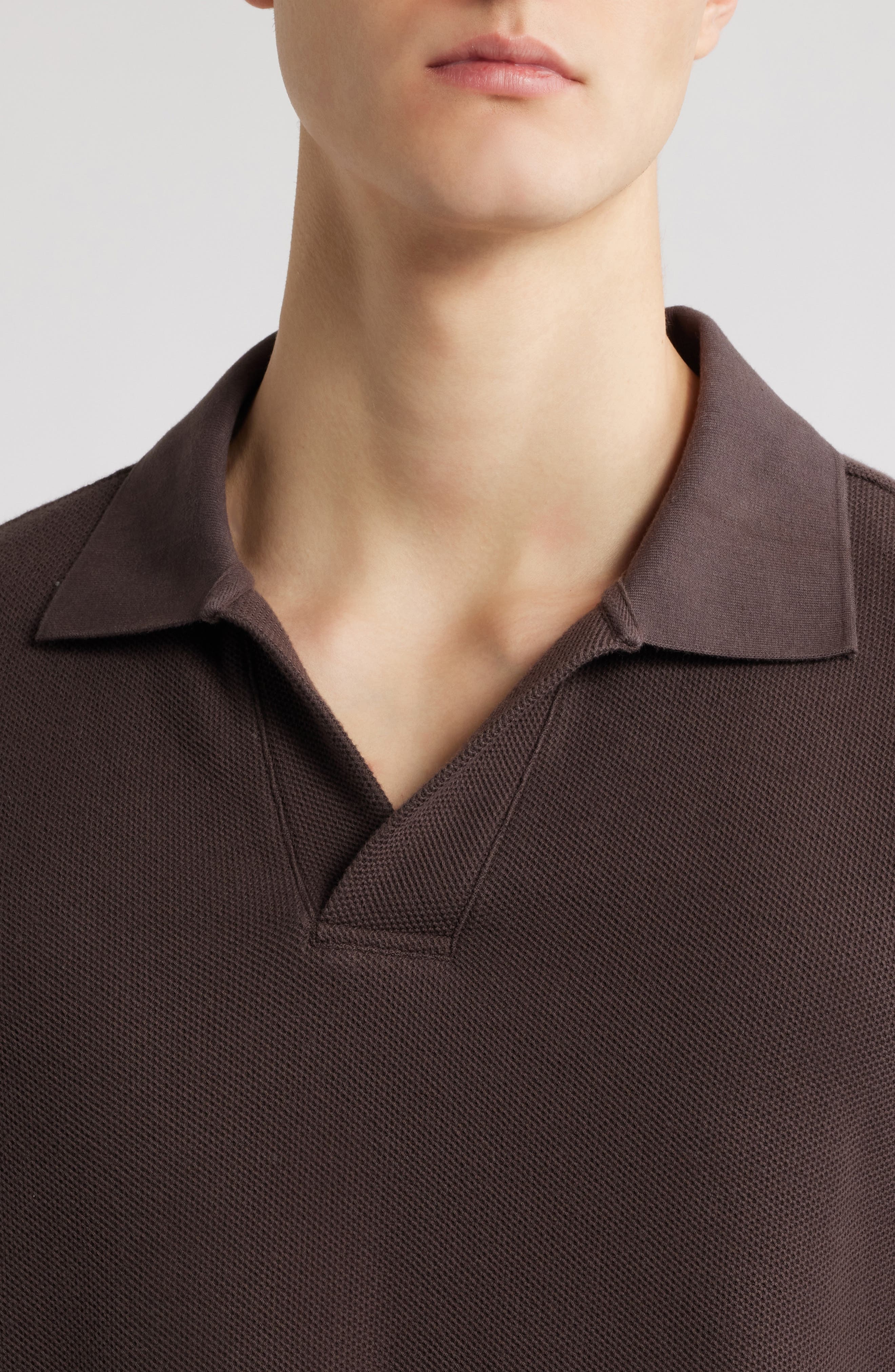 FRAME Jacquard Polo in Brown at Nordstrom - 4