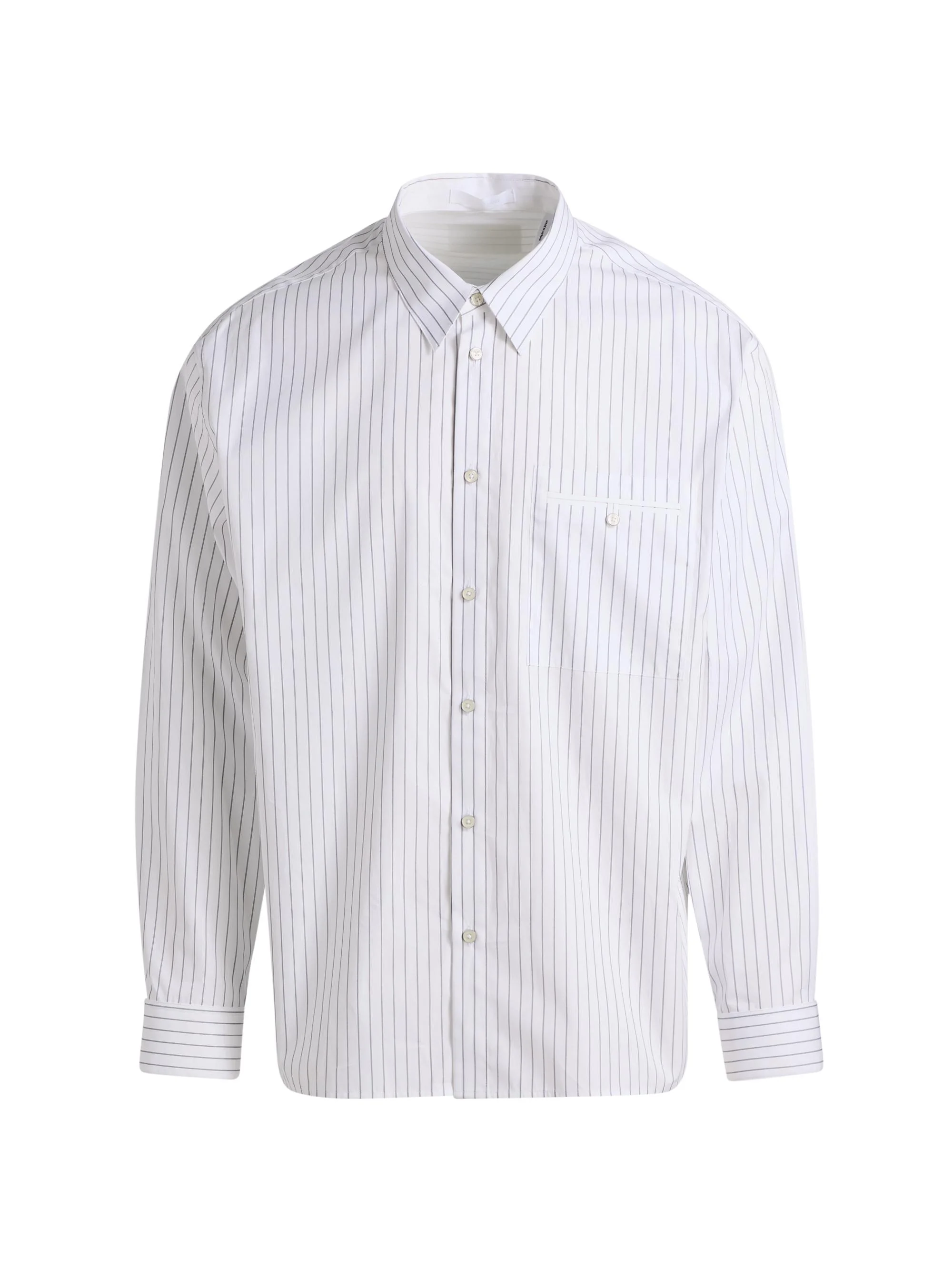 Men's Relaxed-Fit Classic Shirt - White Navy - 1