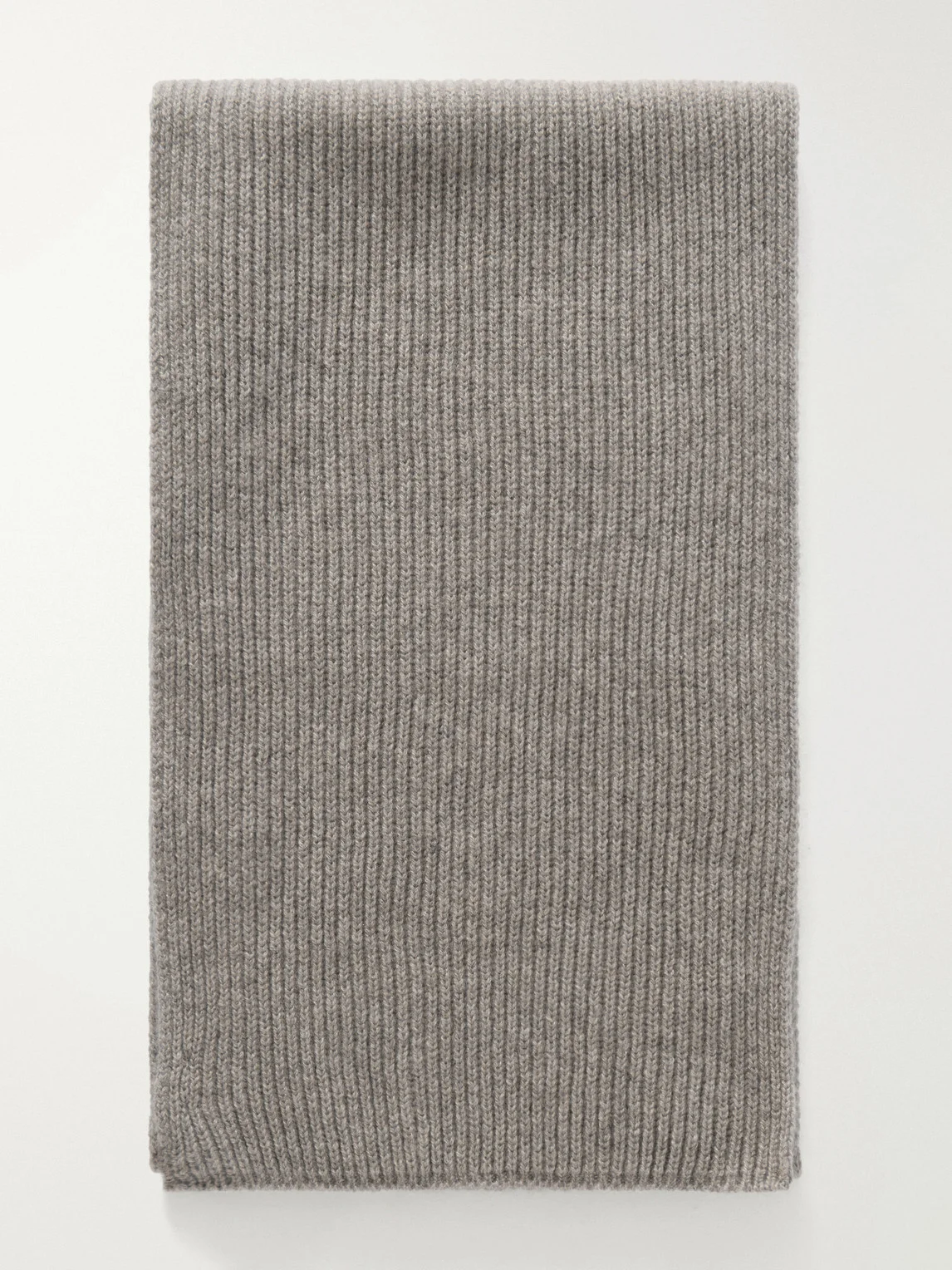 Ribbed Cashmere Scarf - 1