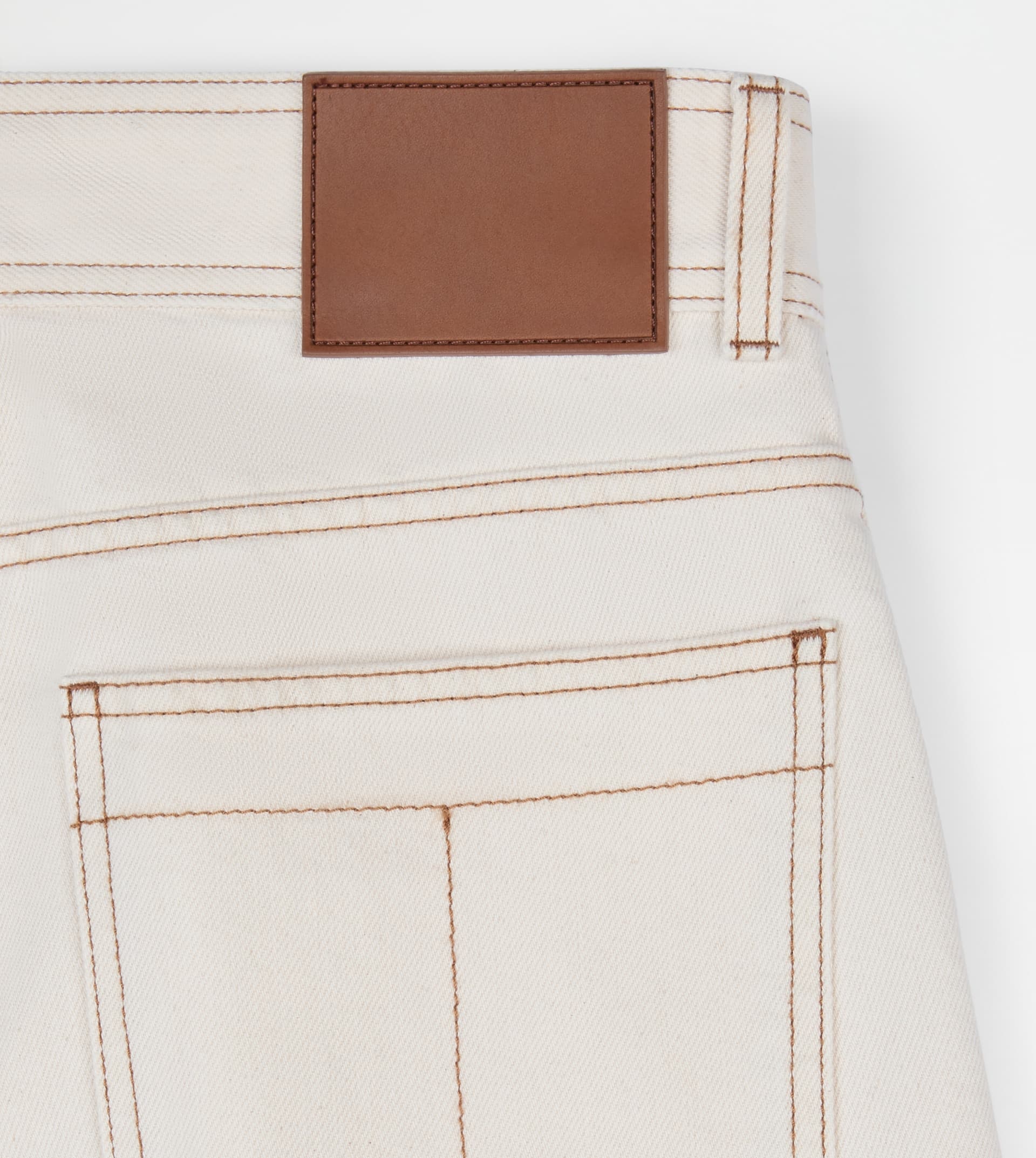 RELAXED FIT 5 POCKET JEANS - BEIGE - 6