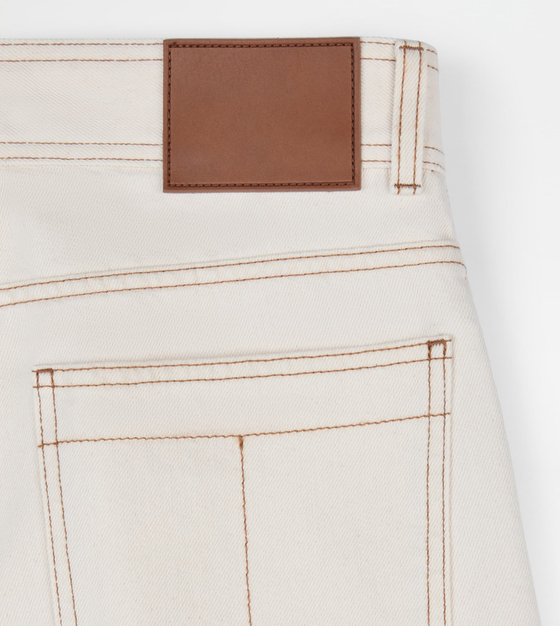RELAXED FIT 5 POCKET JEANS - BEIGE 6