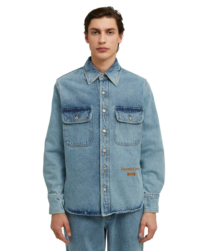 MSGM Organic cotton shirt from the MSGM Fantastic Green Capsule outlook