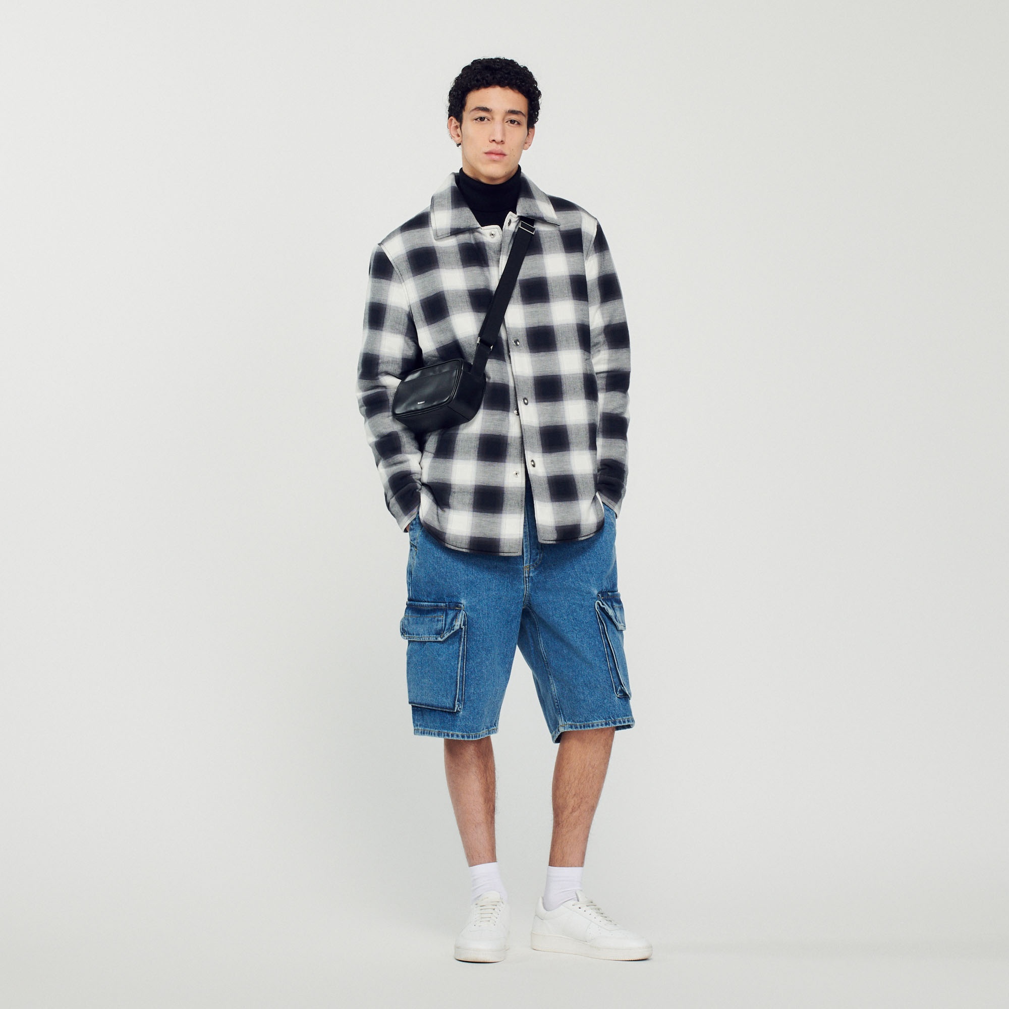 Quilted checked jacket - 2