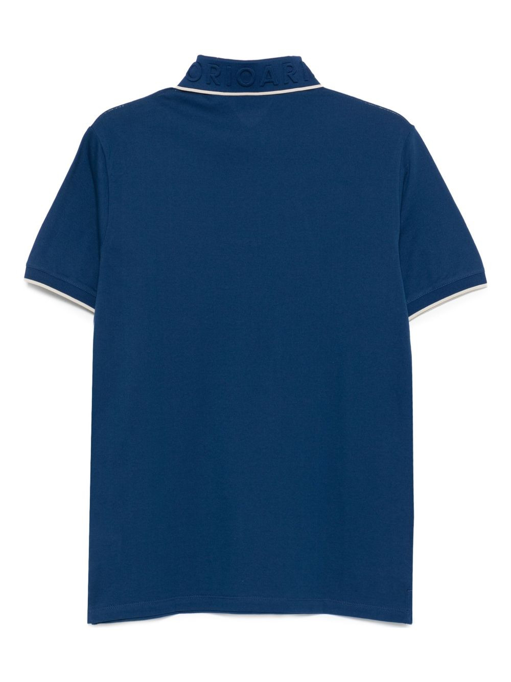embroidered-collar polo shirt - 2