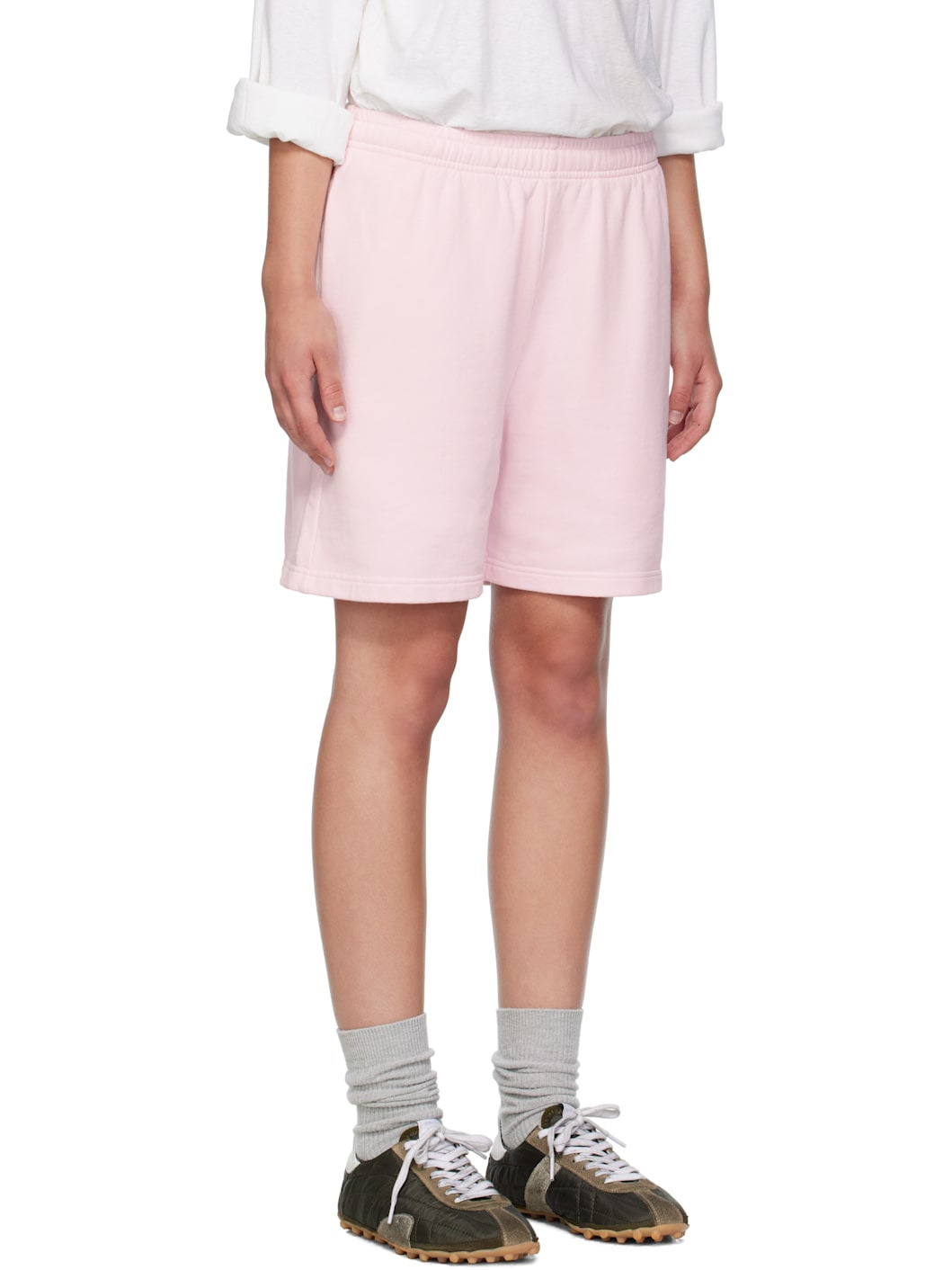 Pink Fleece Shorts - 2