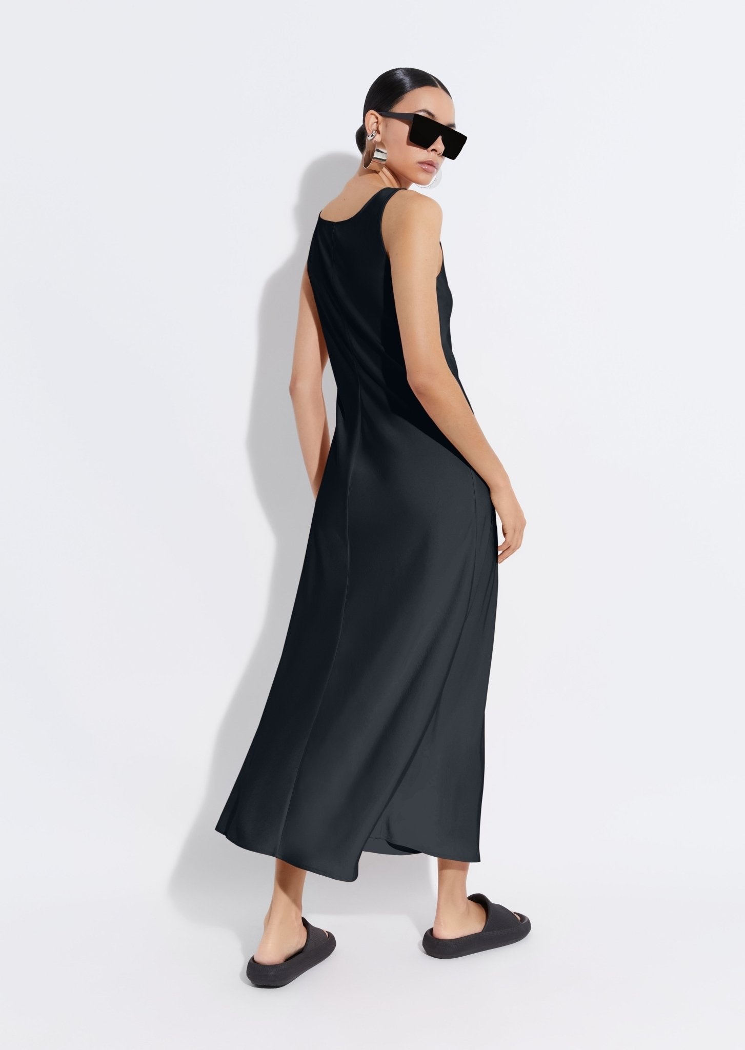 Satin Bias Maxi Dress - 3