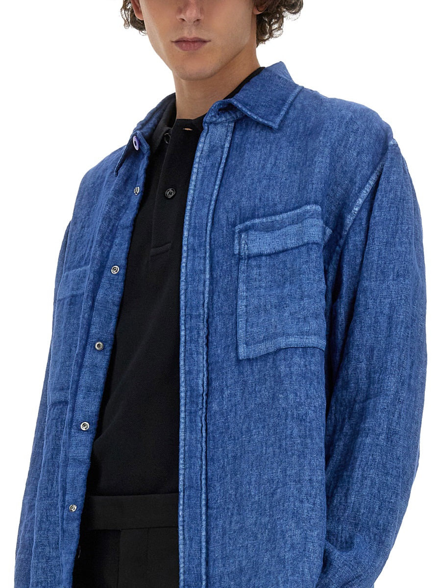 Burberry Men Linen Shirt - 4