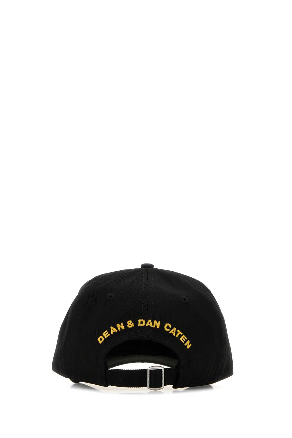 Dsquared Men Black Cotton Baseball Cap - 3