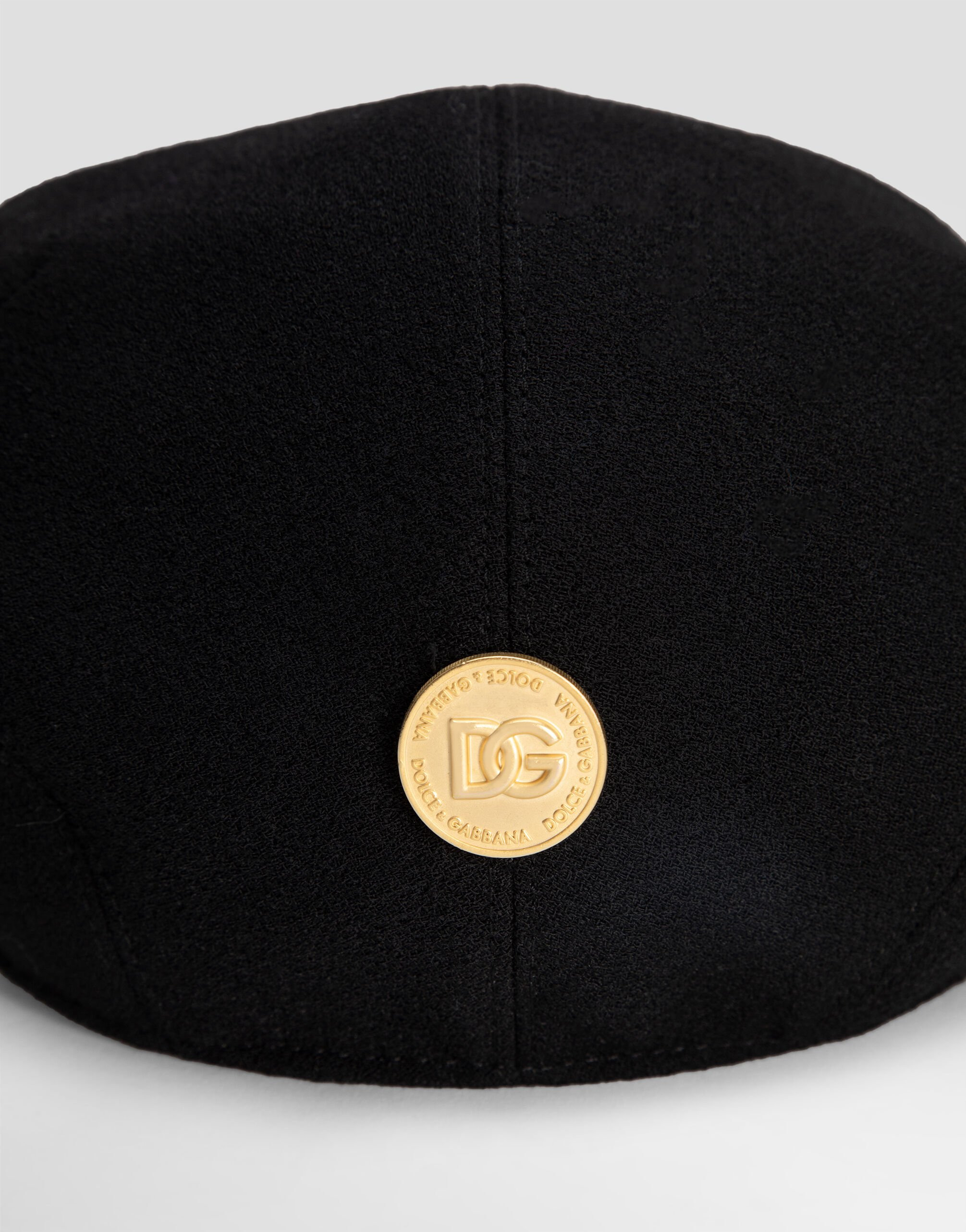 Wool crepe cap with DG coin - 3