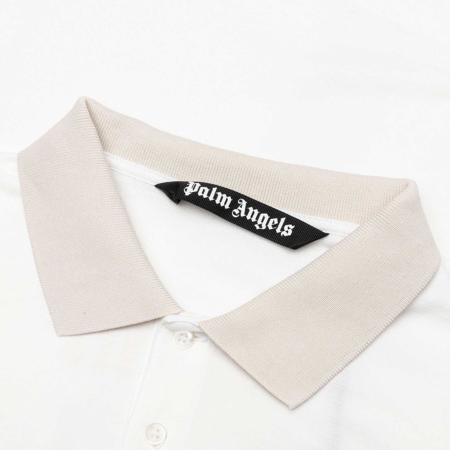 ANGEL PENCIL POLO S/S - OFF WHITE/LIGHT ORANGE - 3