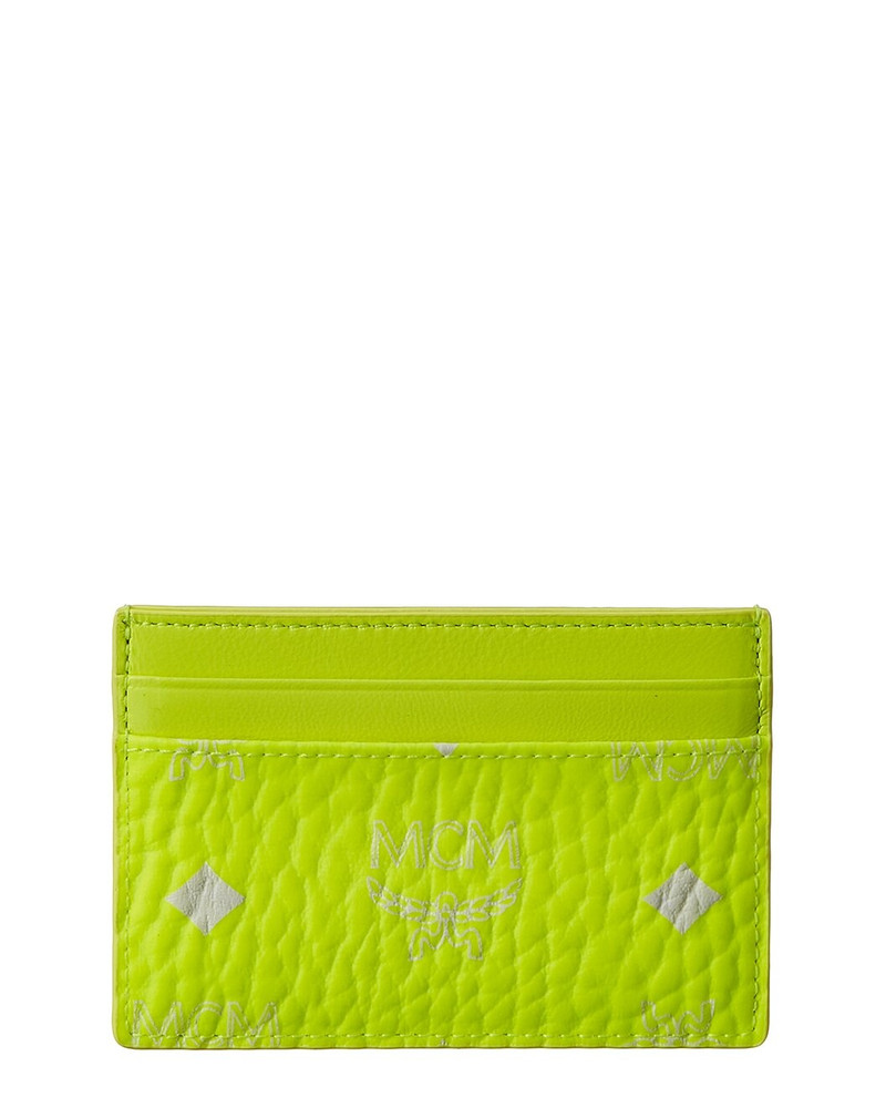 MCM MCM Neon Coated Canvas Wallet outlook