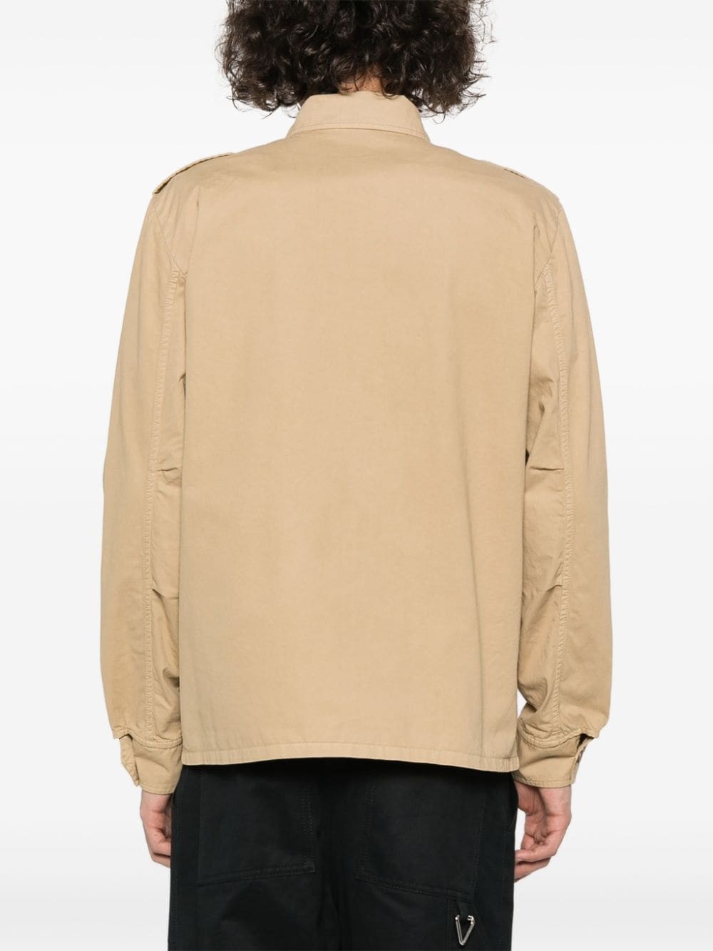 logo-patch shirt - 4