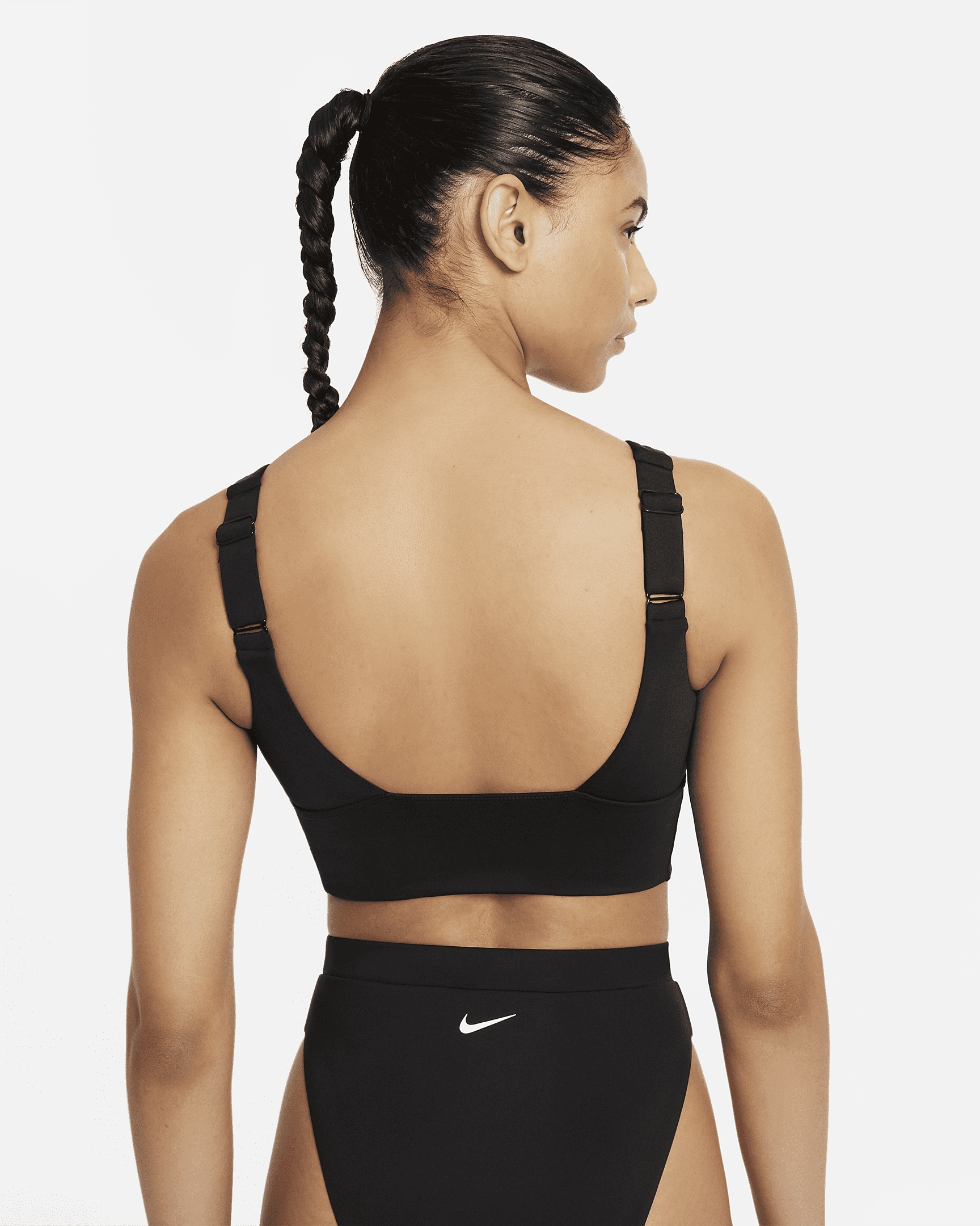 Nike Women's Essential Scoop Neck Midkini Swim Top - 2