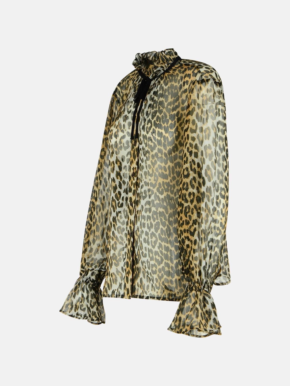 LEOPARD PRINT VISCOSE SHIRT - 2