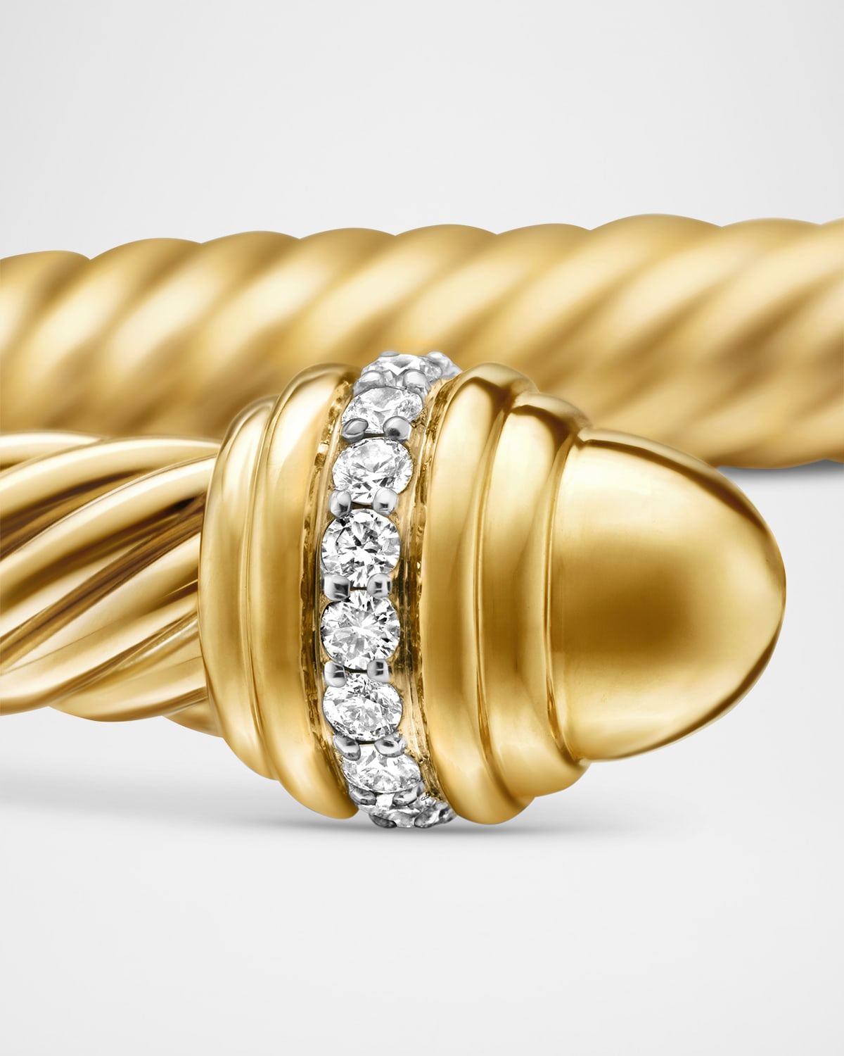 7mm Cable Bracelet in 18K Gold - 4