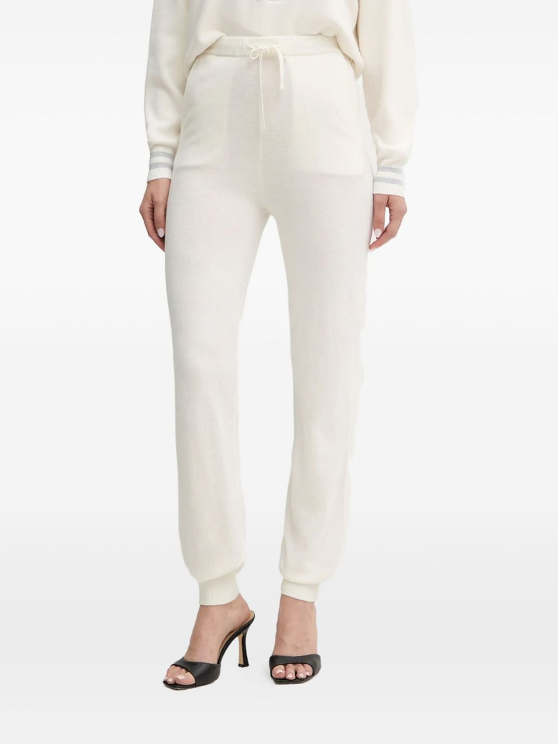 drawstring knit track pants 1