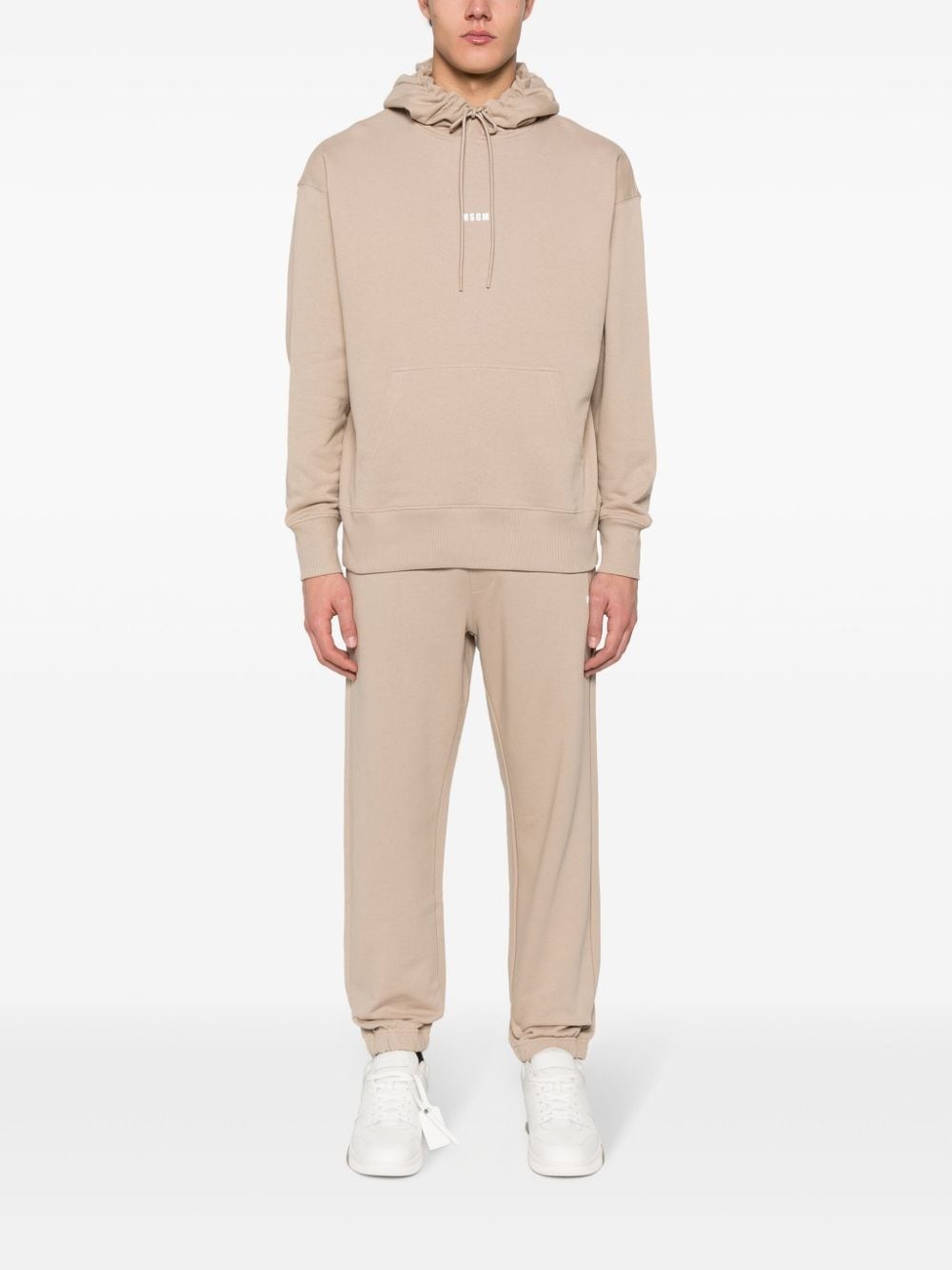 logo-print cotton track pants - 2