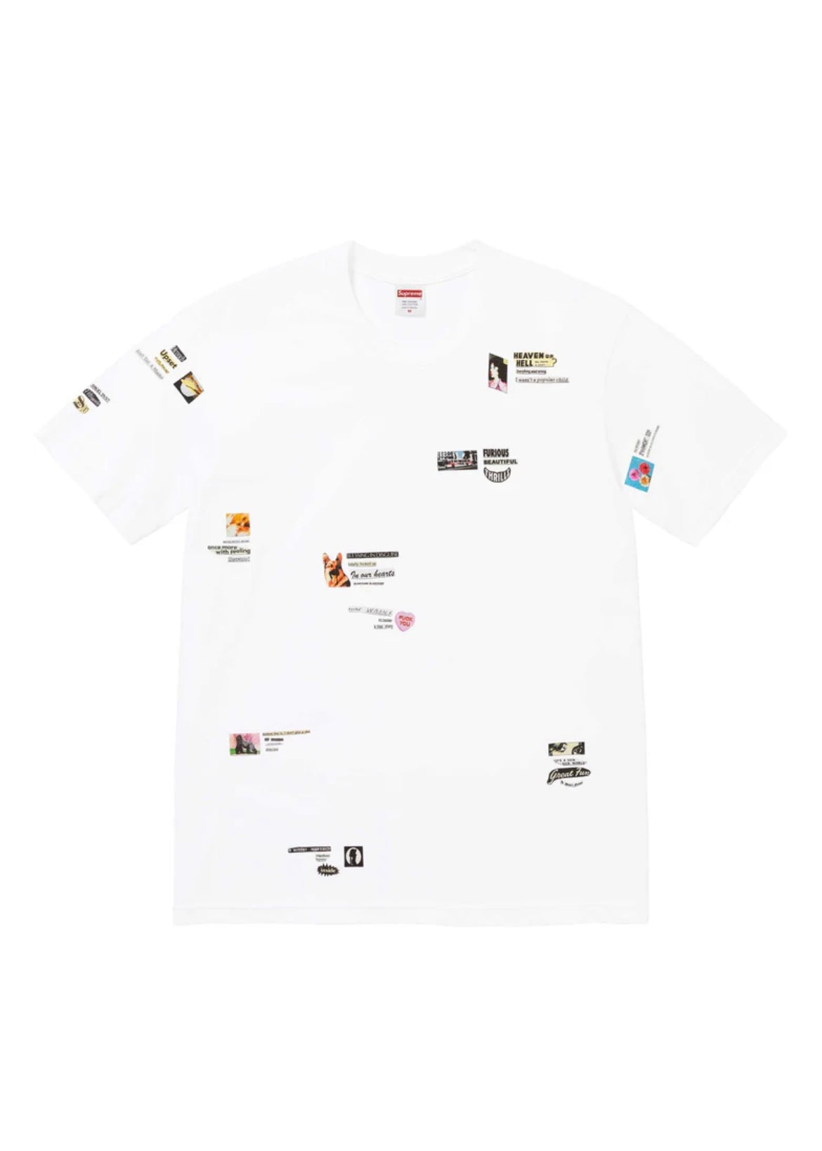 Supreme White Upset T-Shirt - 1