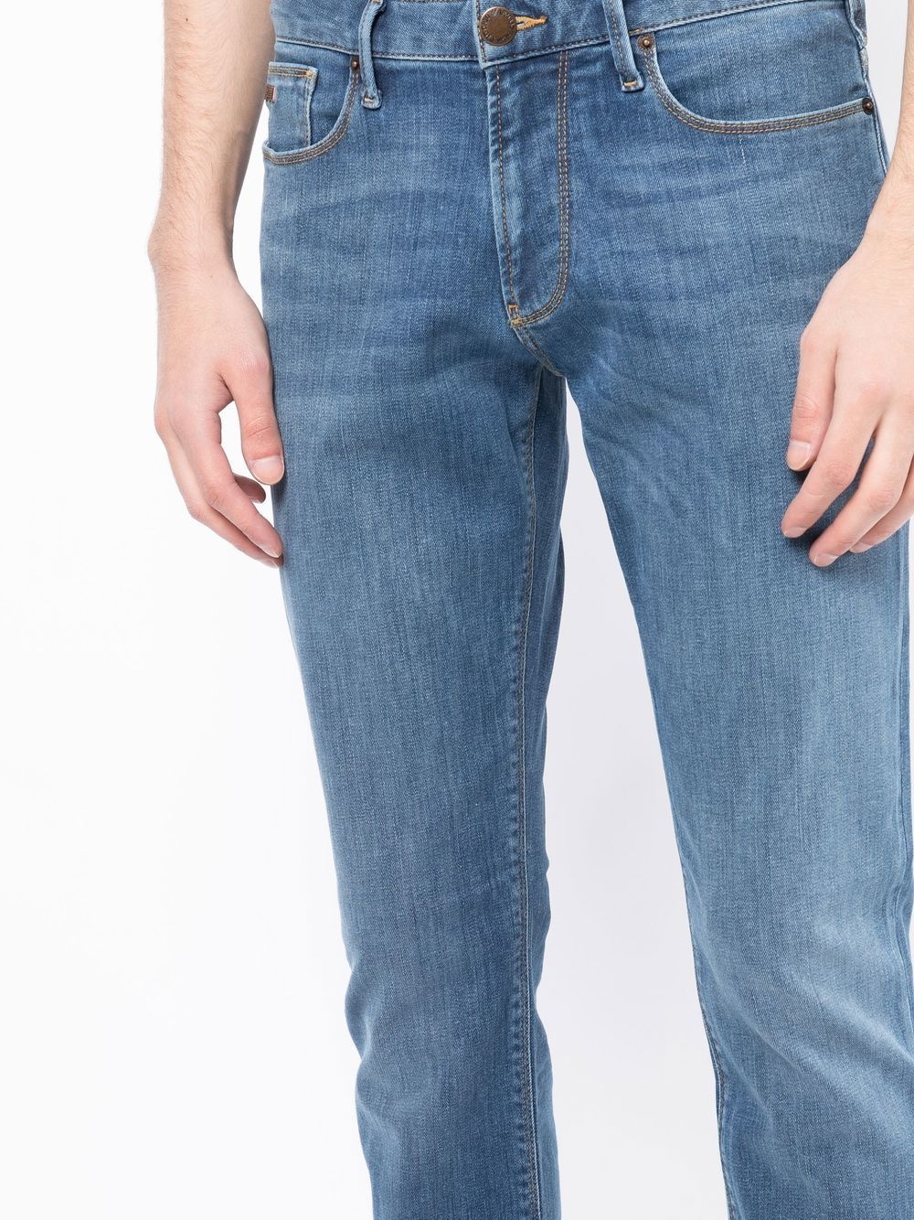 slim-cut denim jeans - 5