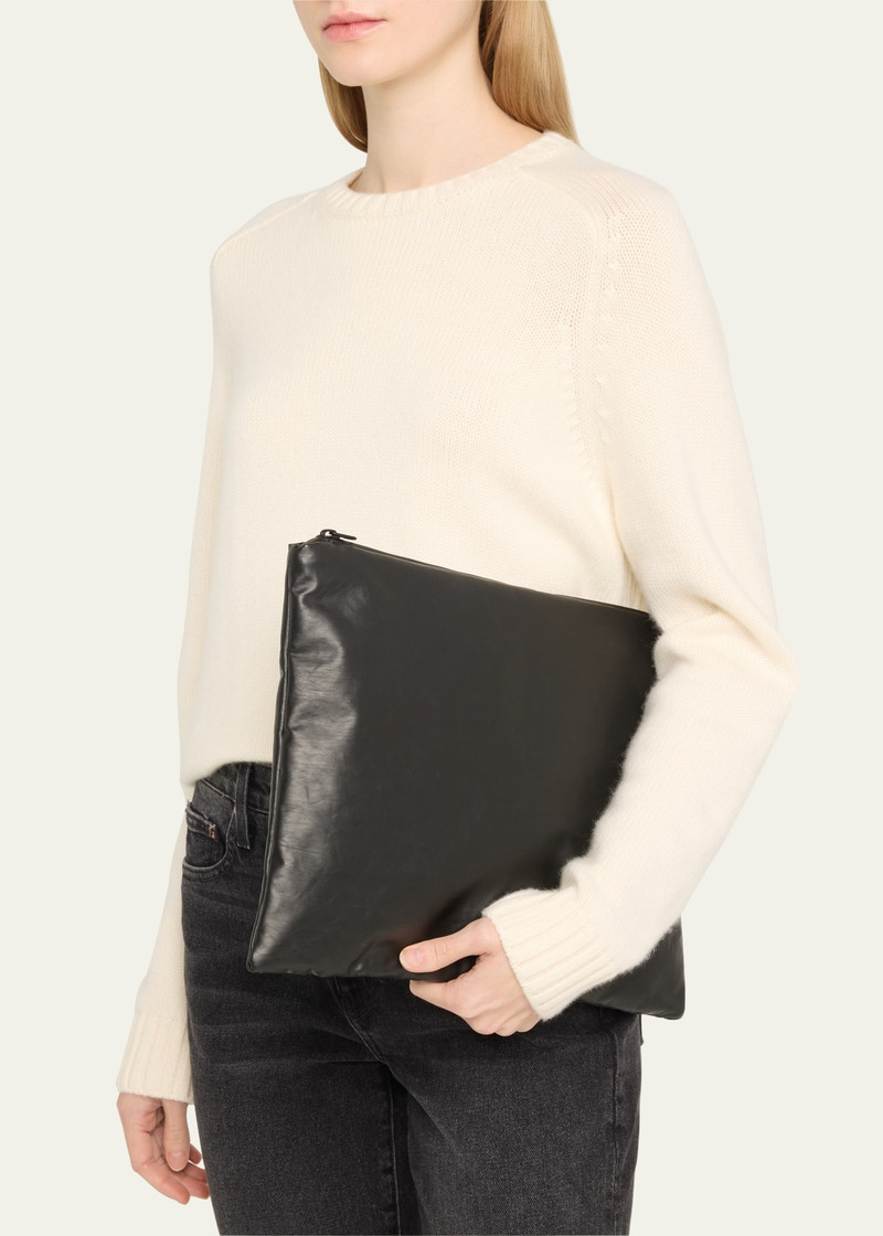 KASSL Editions Zip Faux-Leather Clutch Bag outlook