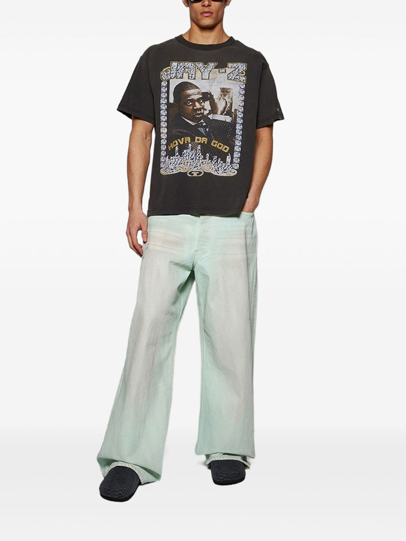 EARTHLING VIP Jay-Z portrait cotton T-shirt outlook