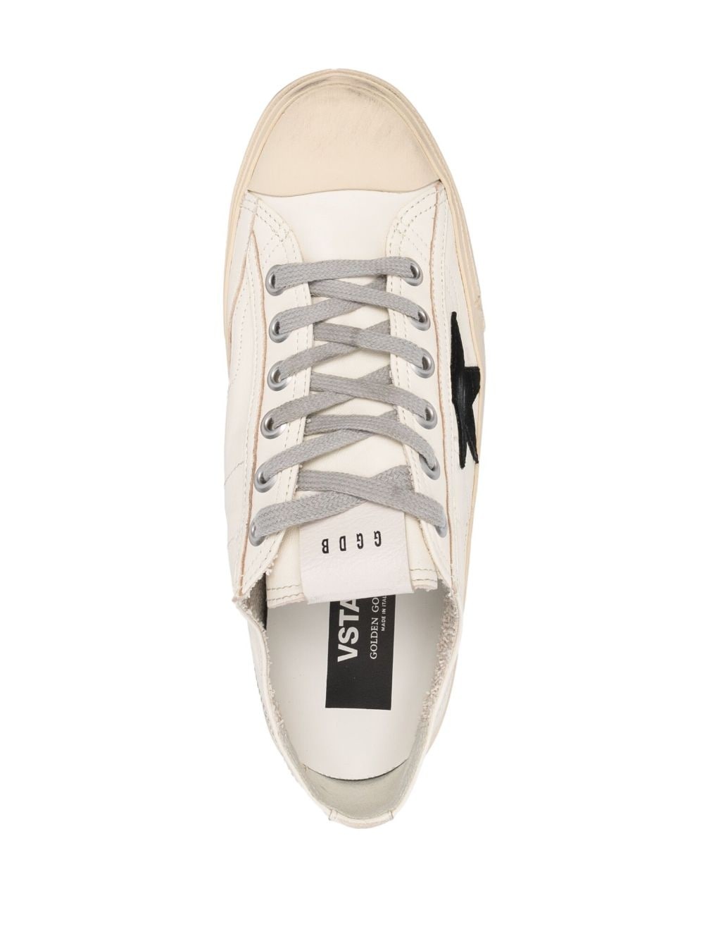 leather low-top sneakers - 4