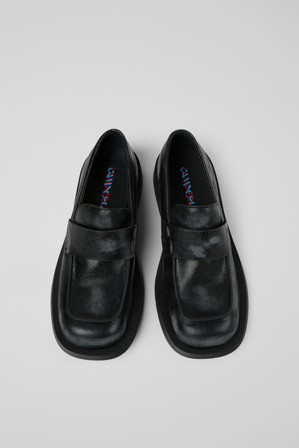 Black Leather Loafers - 4