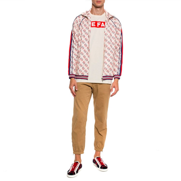 Gucci SS21 Full Print Pattern Stand Collar Sports Jacket 575737-XJBA7-9744 - 2
