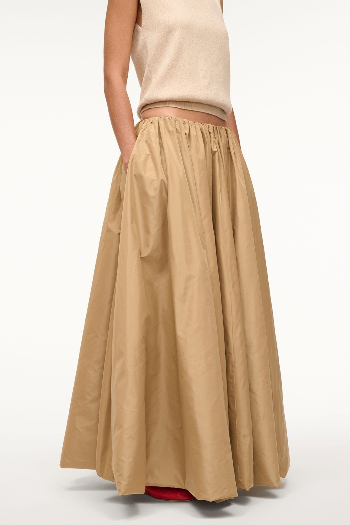 STAUD BELLAGIO SKIRT FAWN - 2