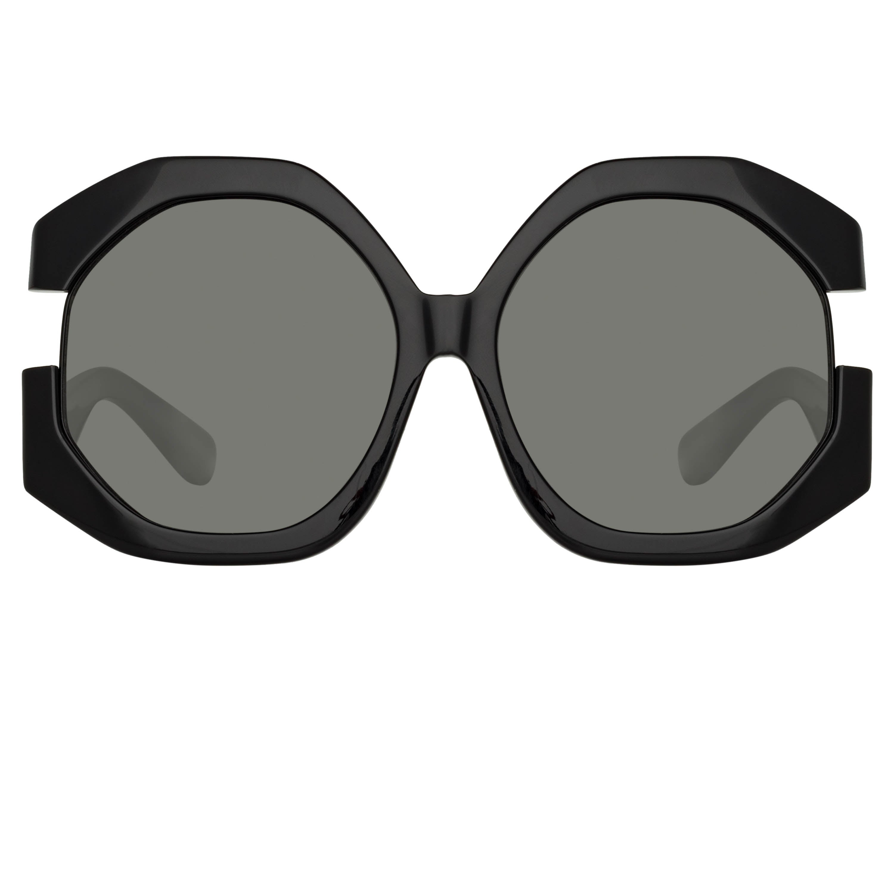 BARDOT OVERSIZED SUNGLASSES IN BLACK - 1