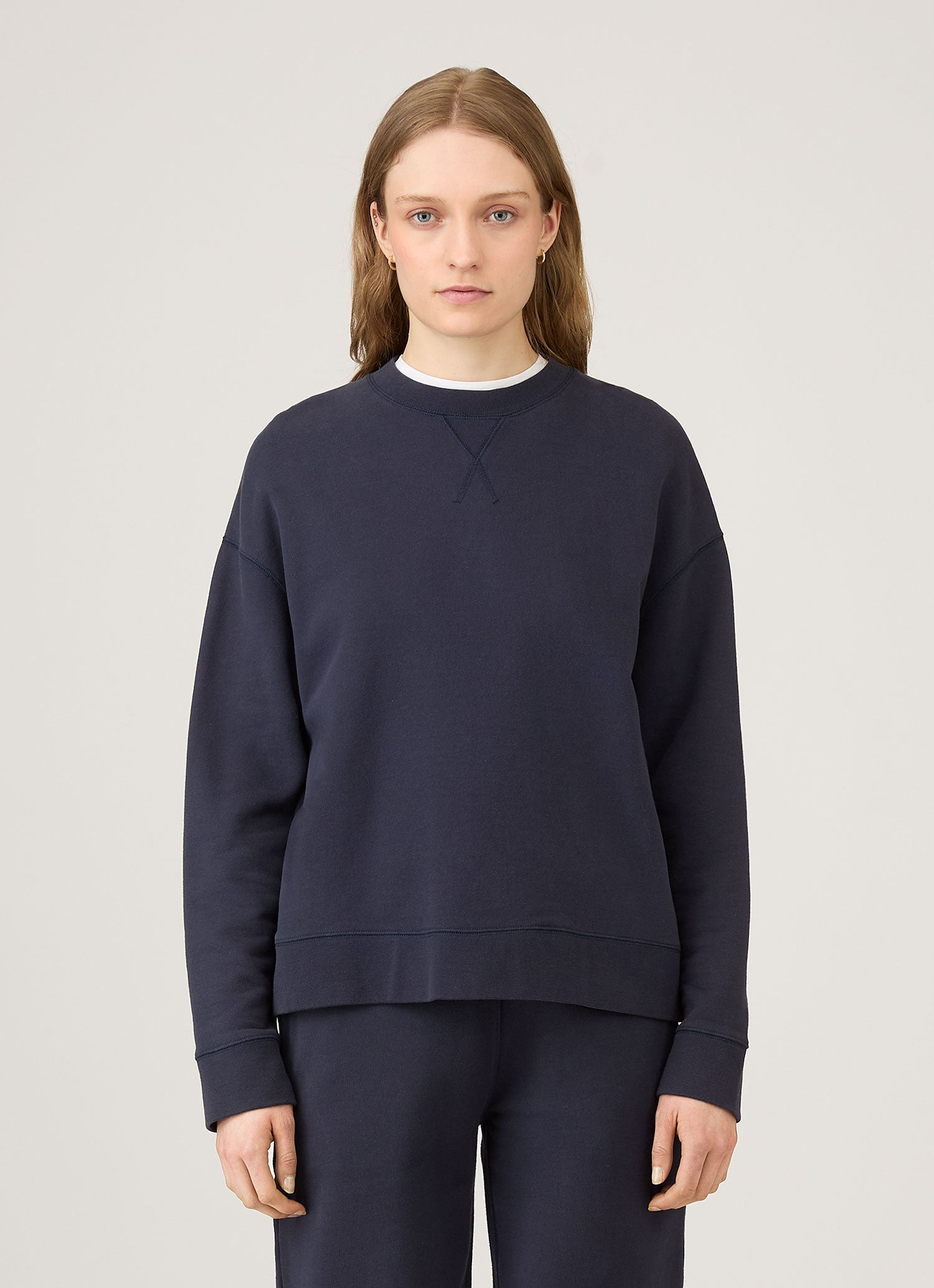 Relaxed Loopback Sweatshirt - 1