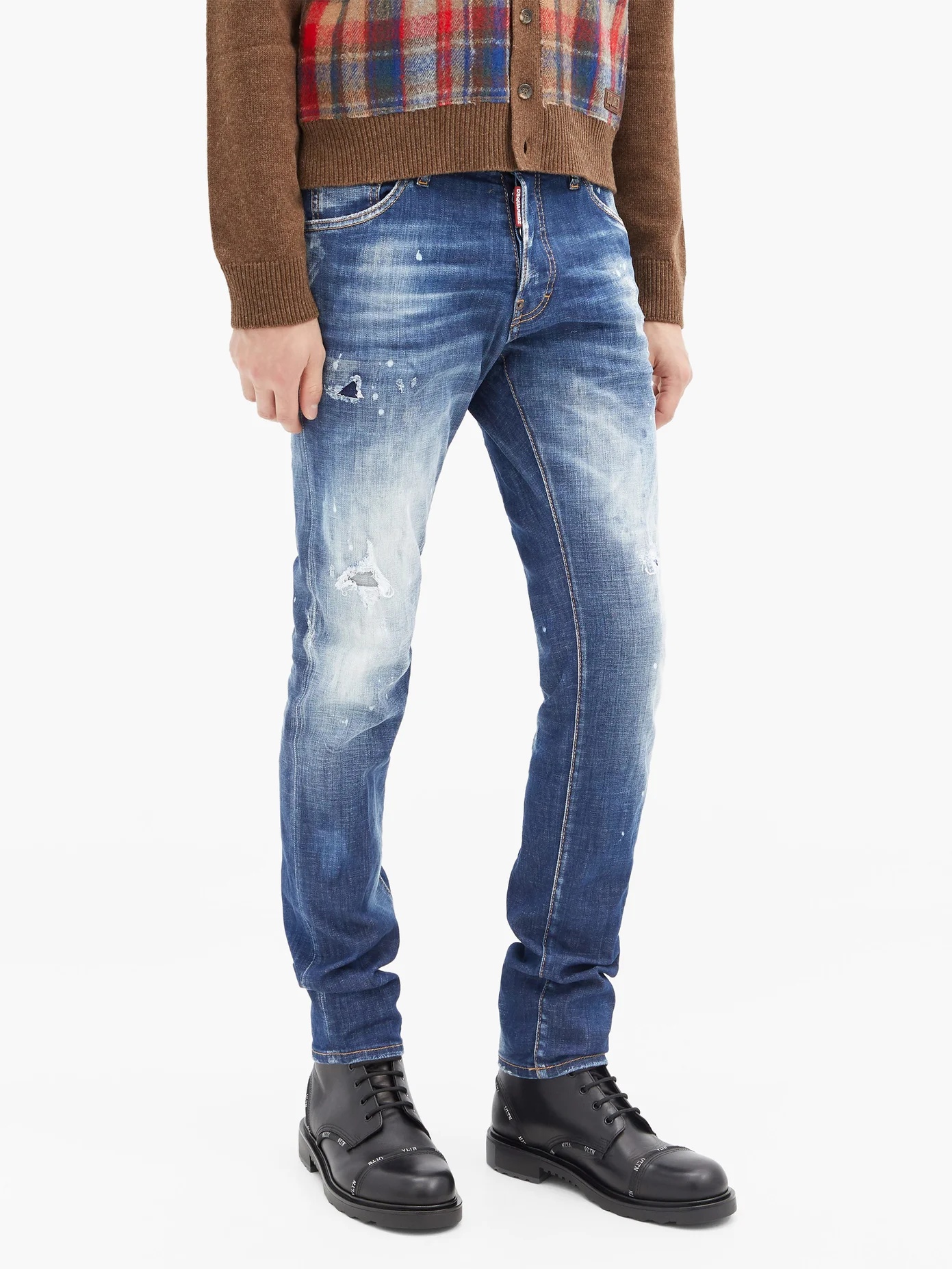 Cool Guy distressed slim-leg jeans - 6