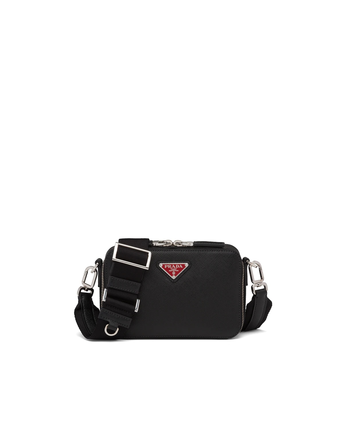 Prada Brique Saffiano Leather Cross-Body Bag - 1