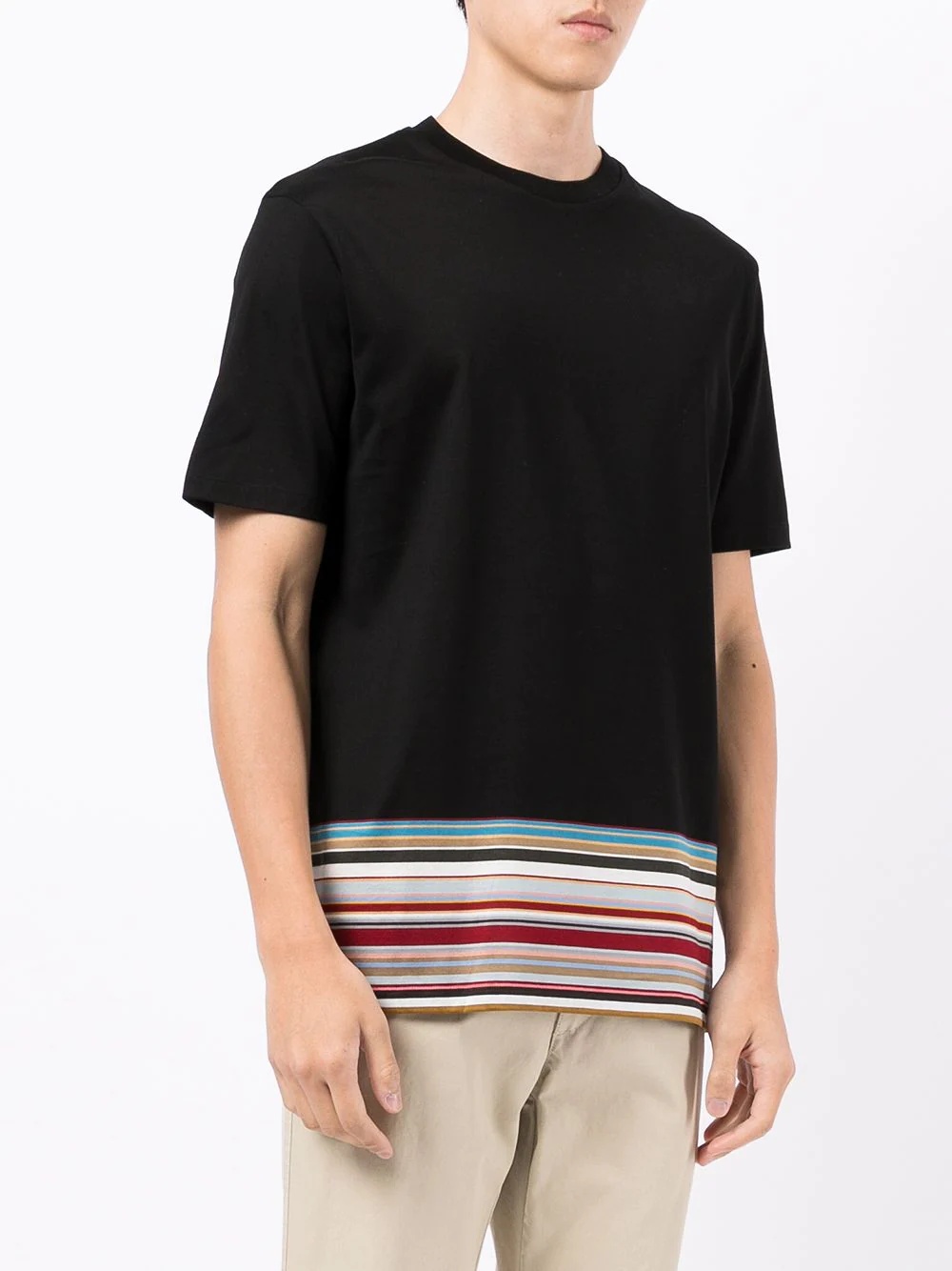 stripe-print cotton T-shirt - 3