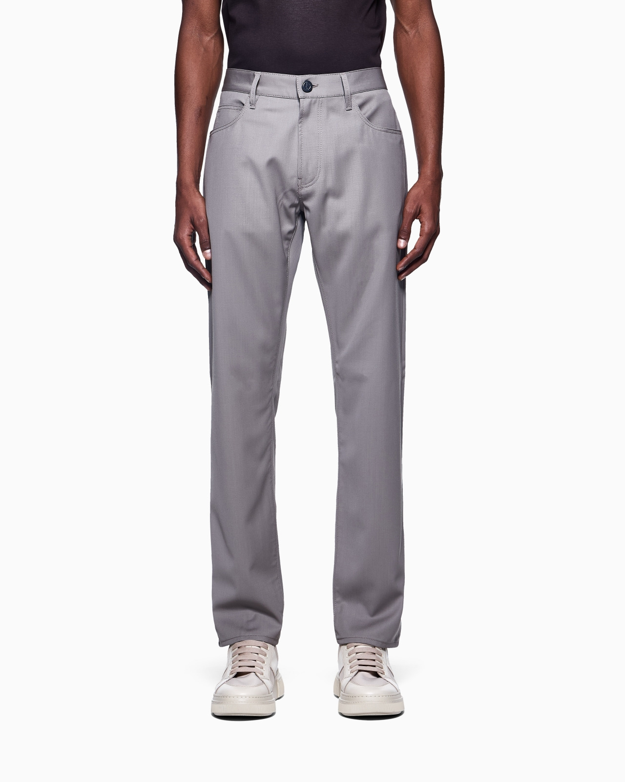 REGULAR-FIT FIVE-POCKET VIRGIN-WOOL TROUSERS - 4