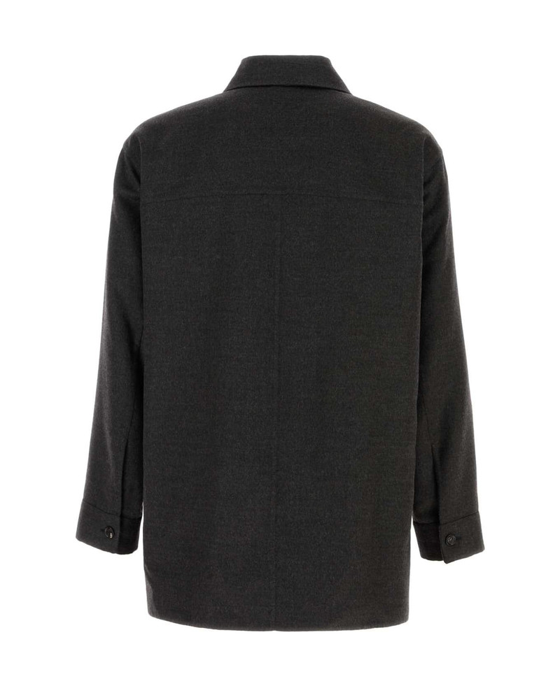 Bottega Veneta Dark Grey Flannel Shirt outlook