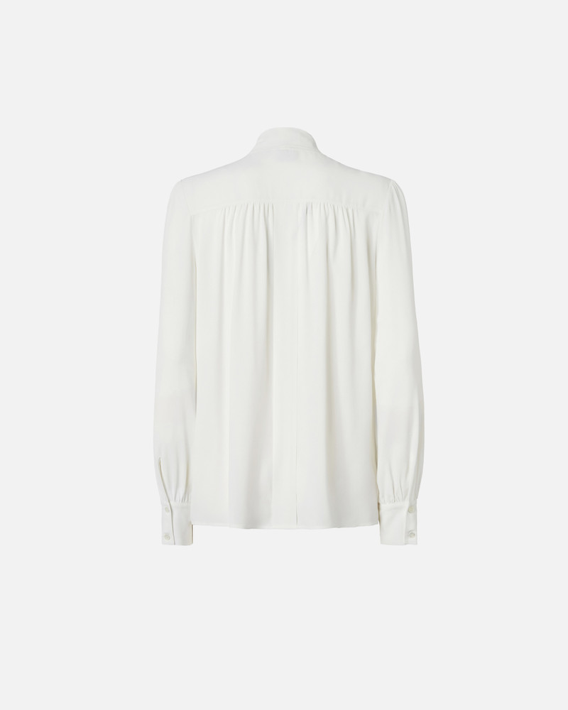 SILK-BLEND SHIRT WITH BOW 6