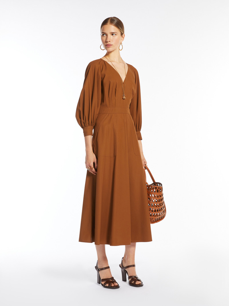 Max Mara PEDAGGI Long cotton dress outlook