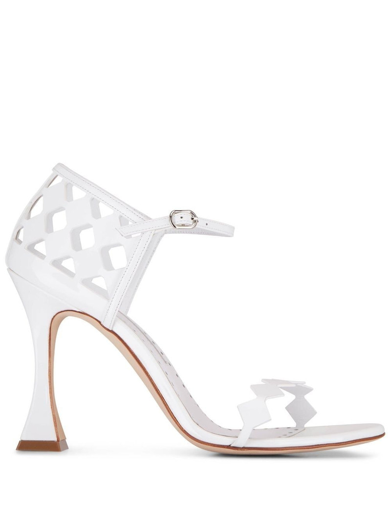 cut out leather sandals 1
