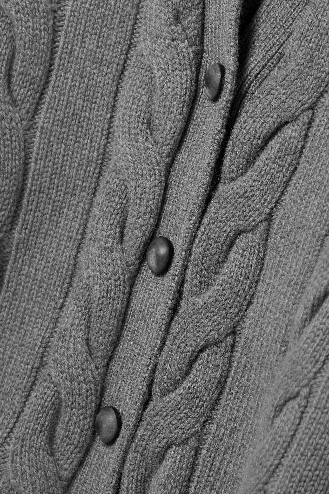 Napier cable-knit cashmere cardigan - 5
