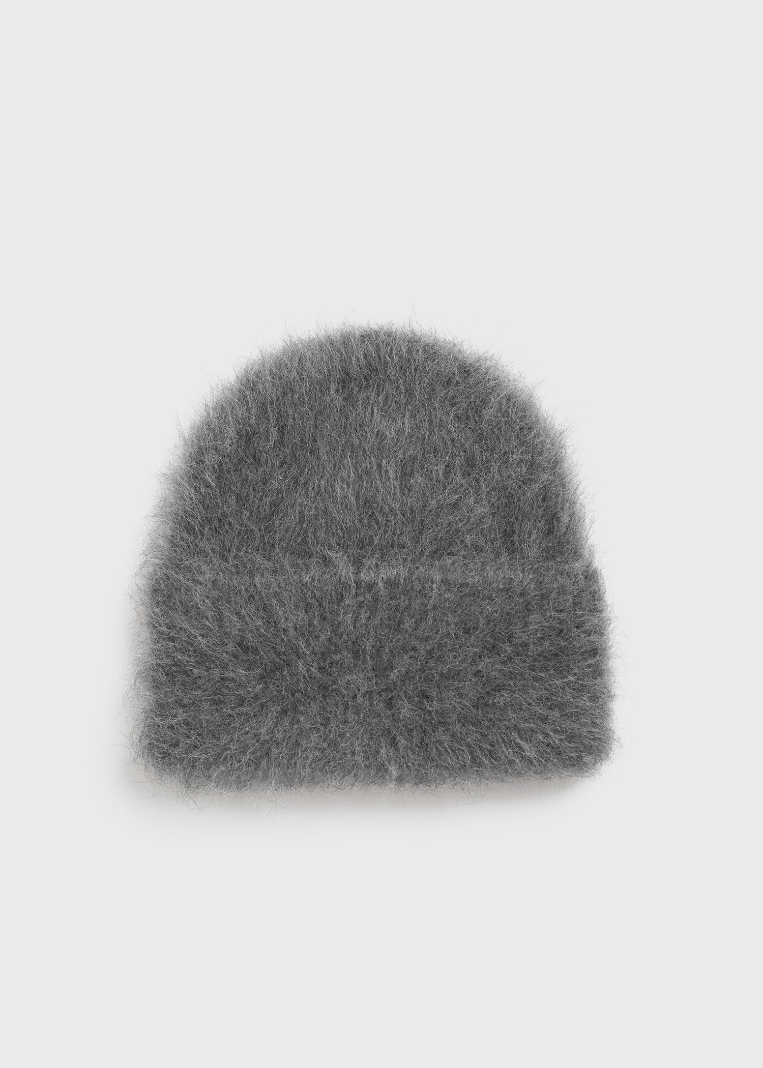 Alpaca knit beanie dark grey melange - 5