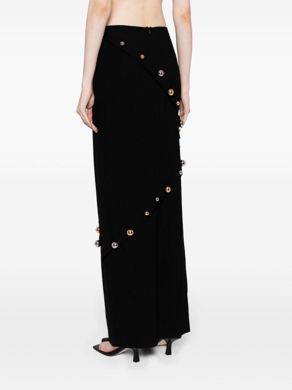 buttoned pencil skirt - 4