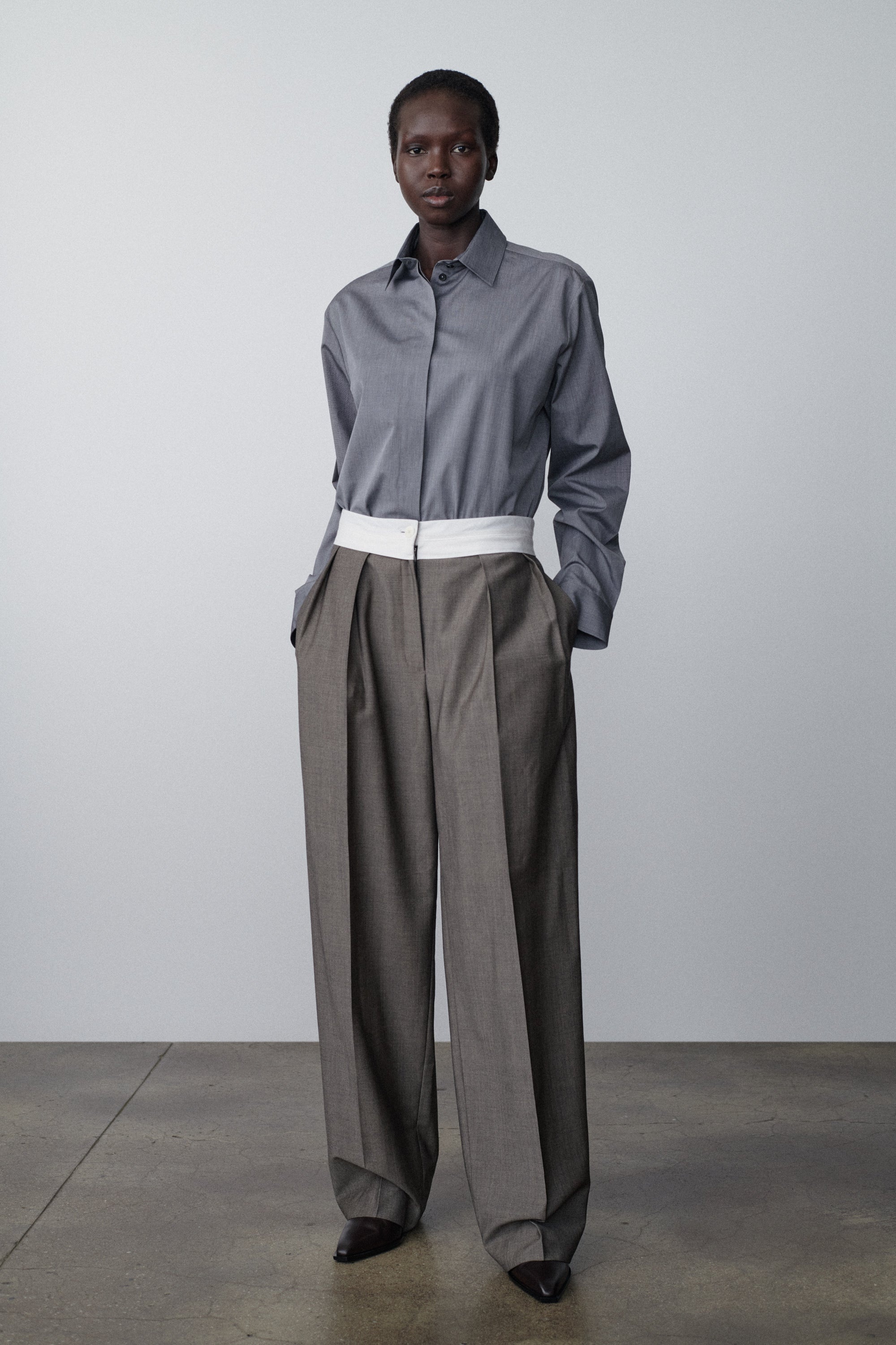 Milla Pant in Virgin Wool and Mohair - 3